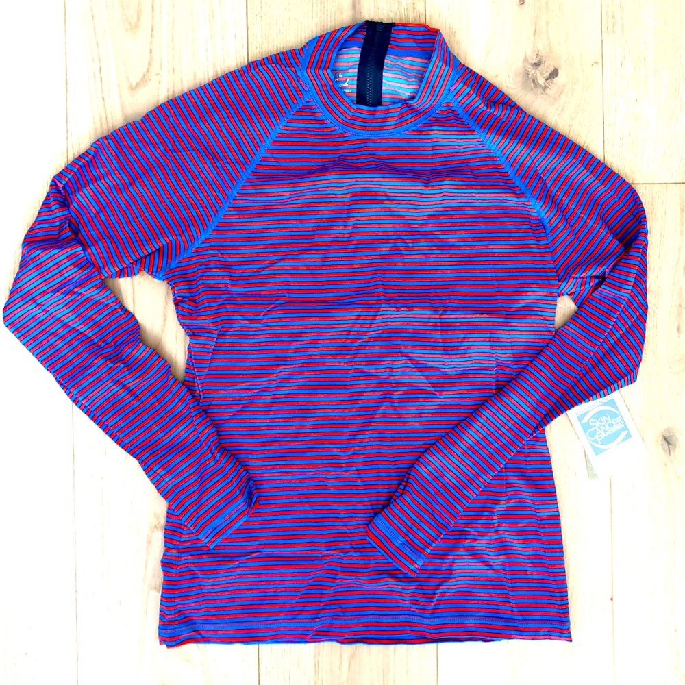 NWT! J.Crew Striped Rashguard Size Large